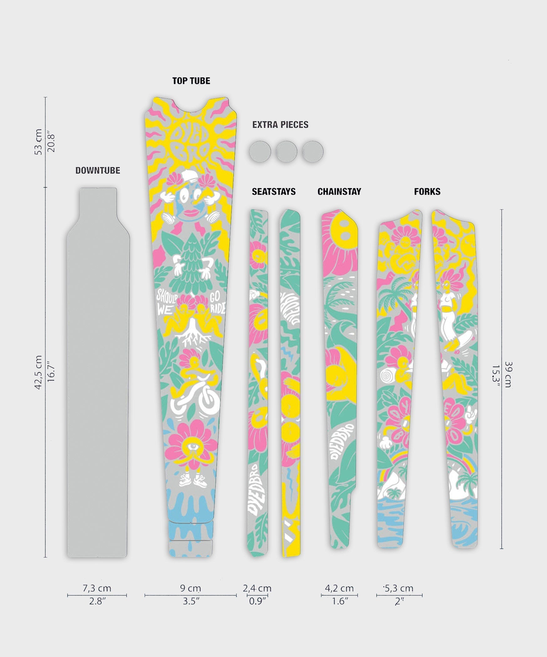 DyedBro Gravel Bike Protection Kit Victor Brousseaud Artist Series Gravel