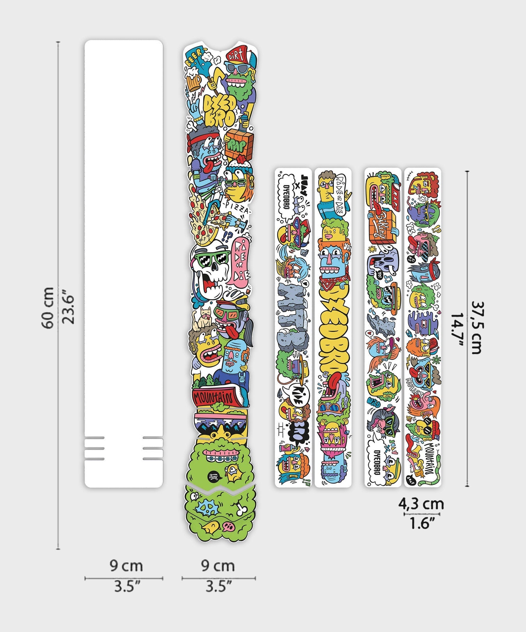 DyedBro MTB Frame Protection Kit Juay x DyedBro Colour