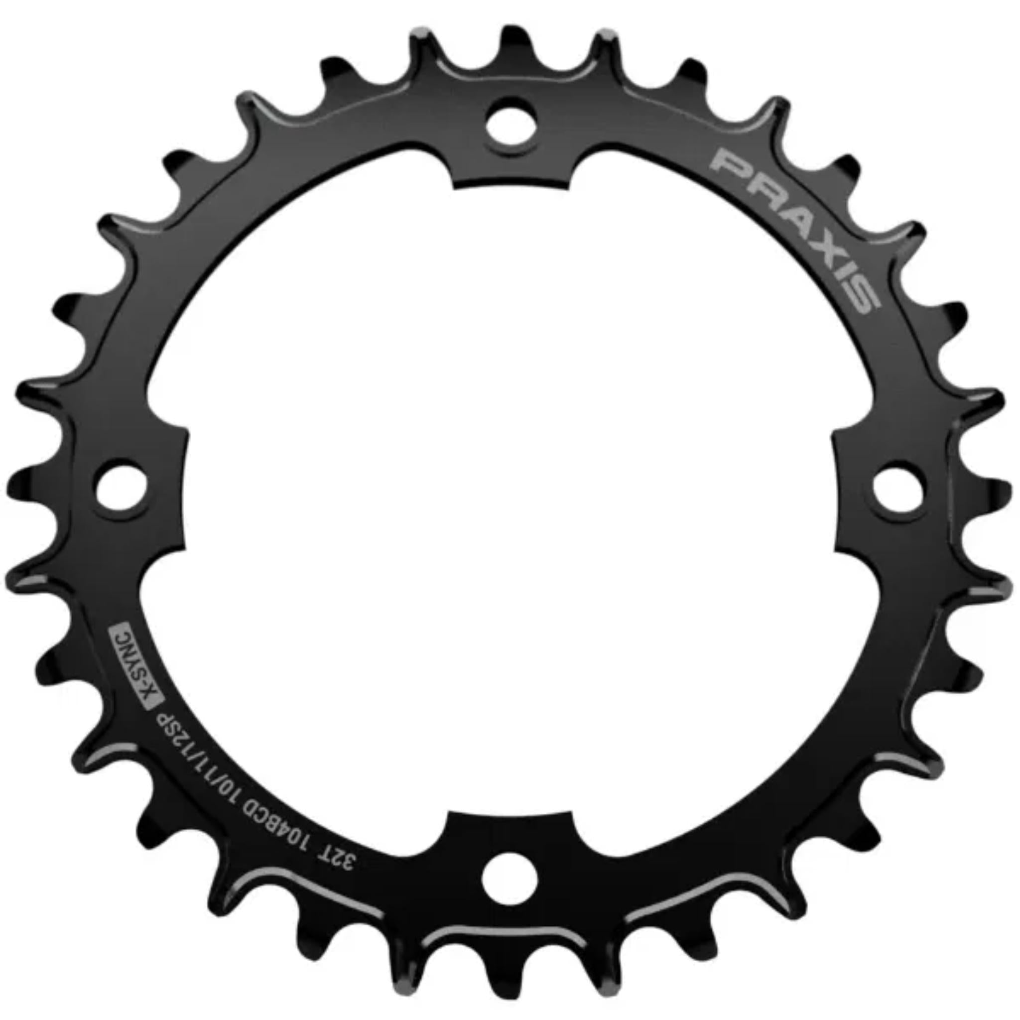 E-Ring 104 BCD MTB eBike Chainring Black / 32t