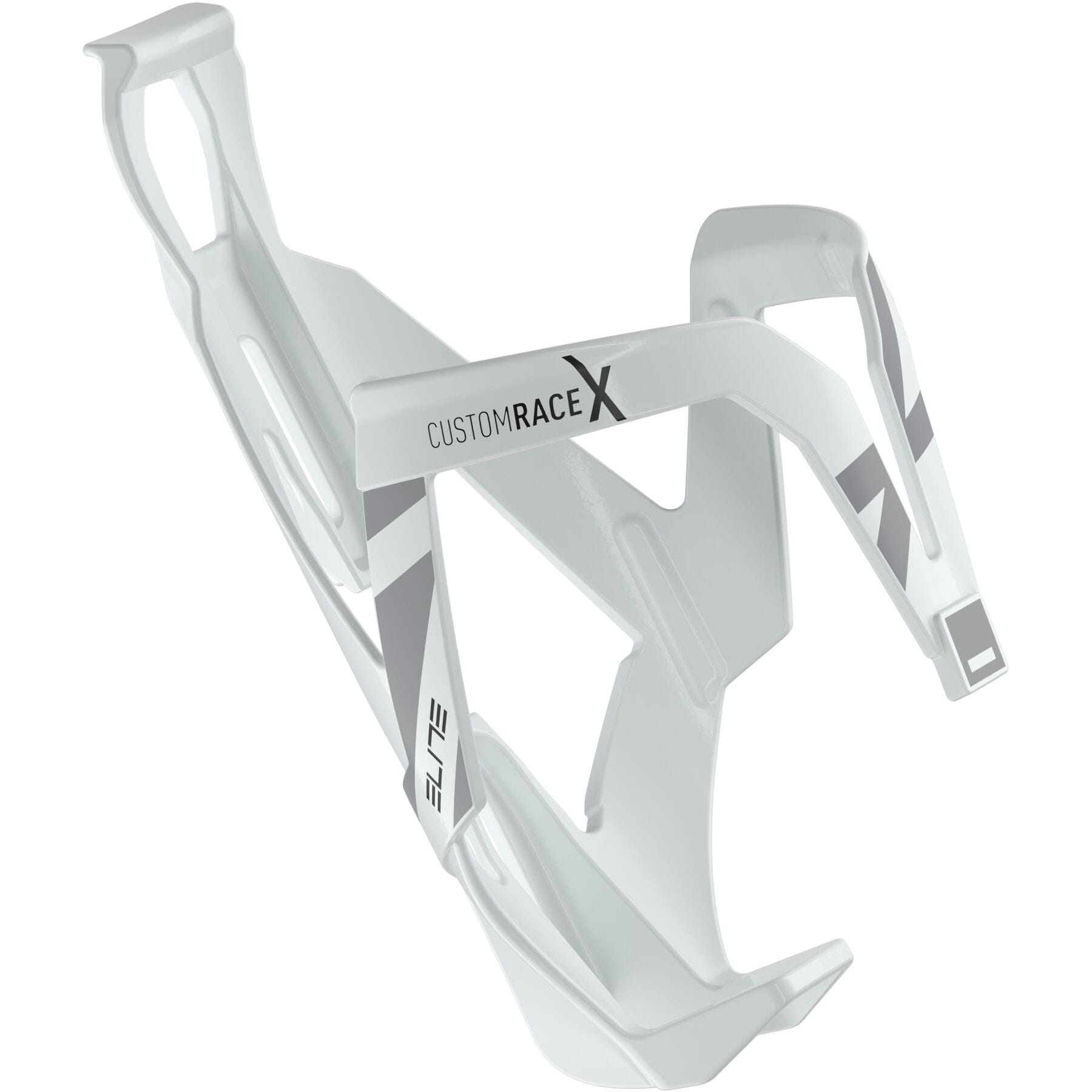Elite Custom Race X Bottle Cage White/Grey