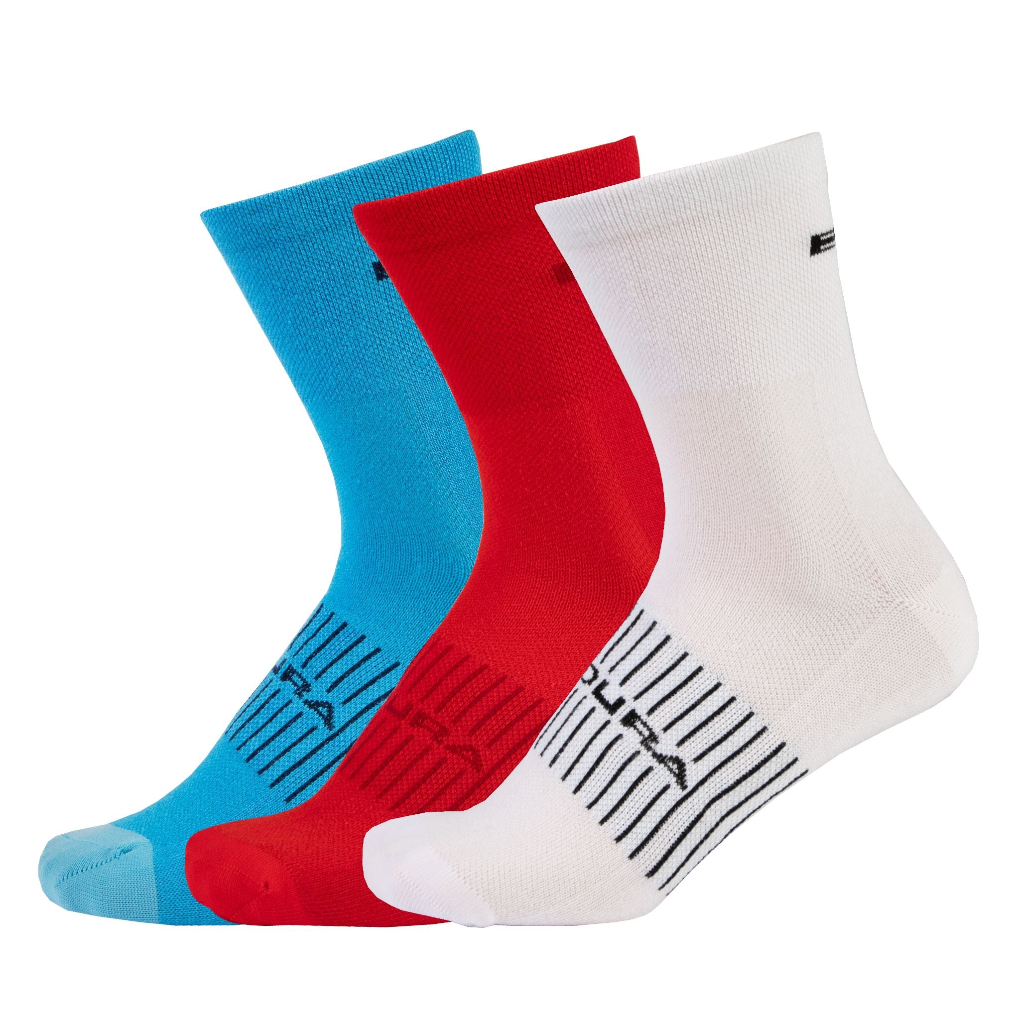 Endura Coolmax Race Sock (Triple Pack) White / S-M