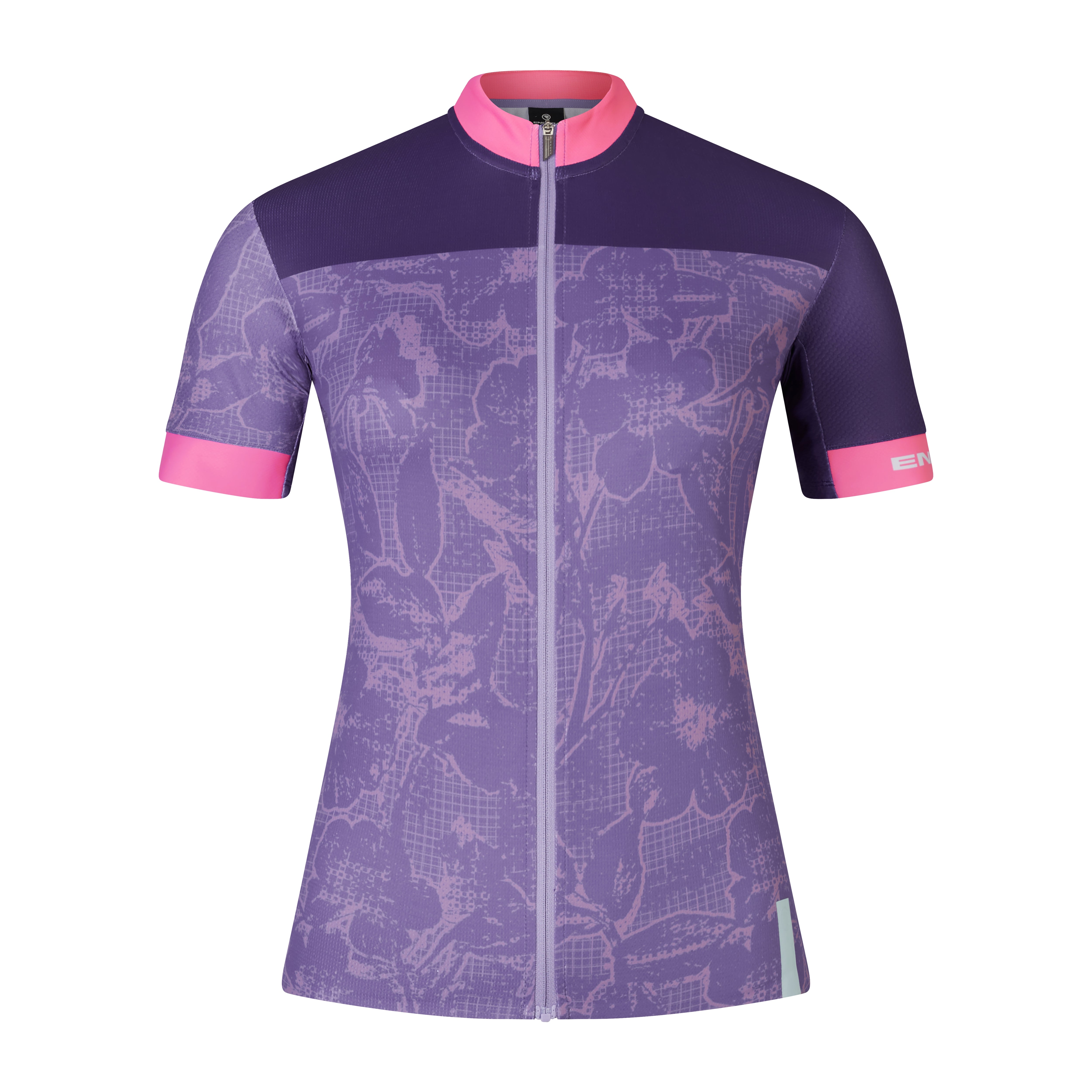 Endura Floral Block Women's FS260 Print S/S Jersey Bramble / XXL