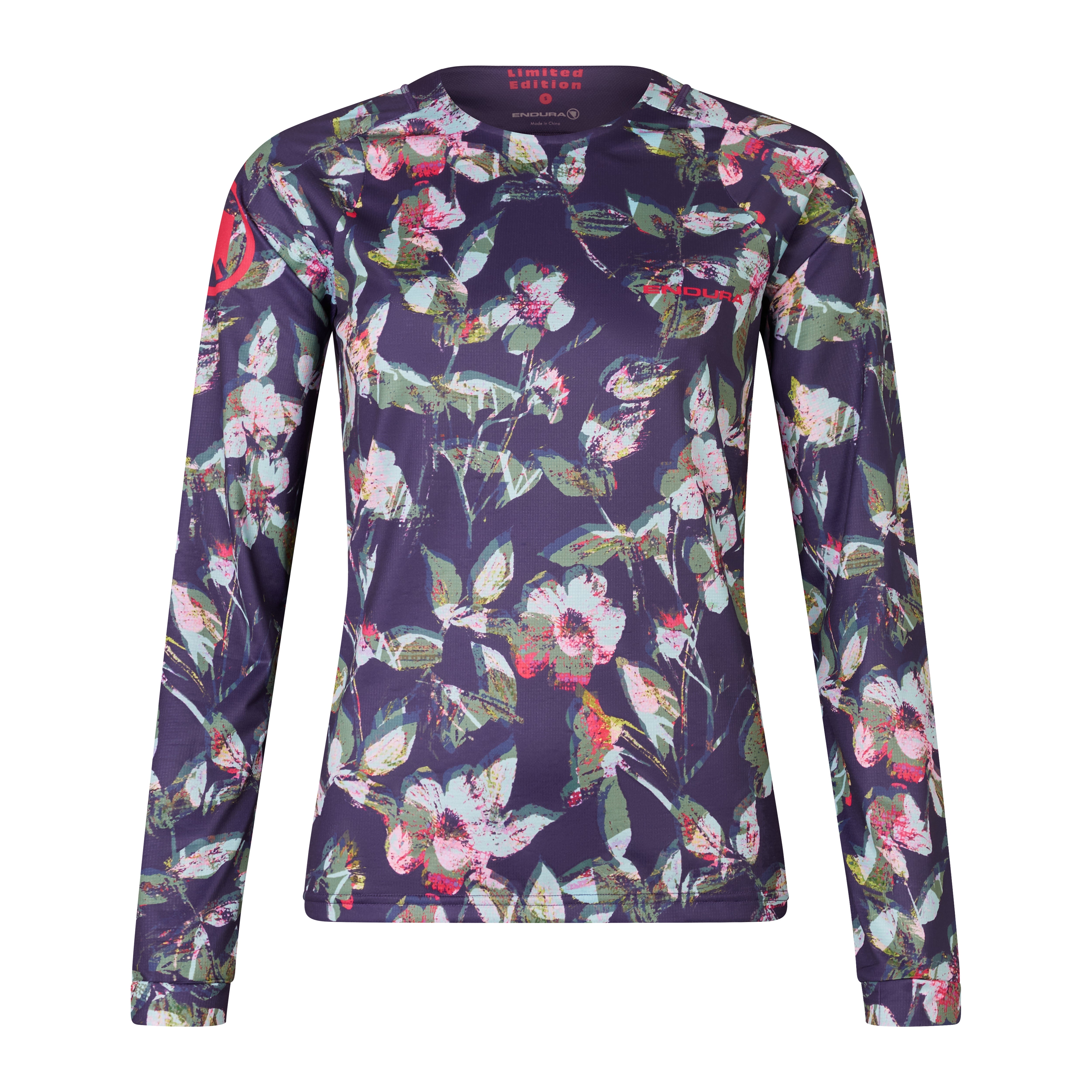 Endura Floral Women's Ltd Printed L/S Tee Bramble / M