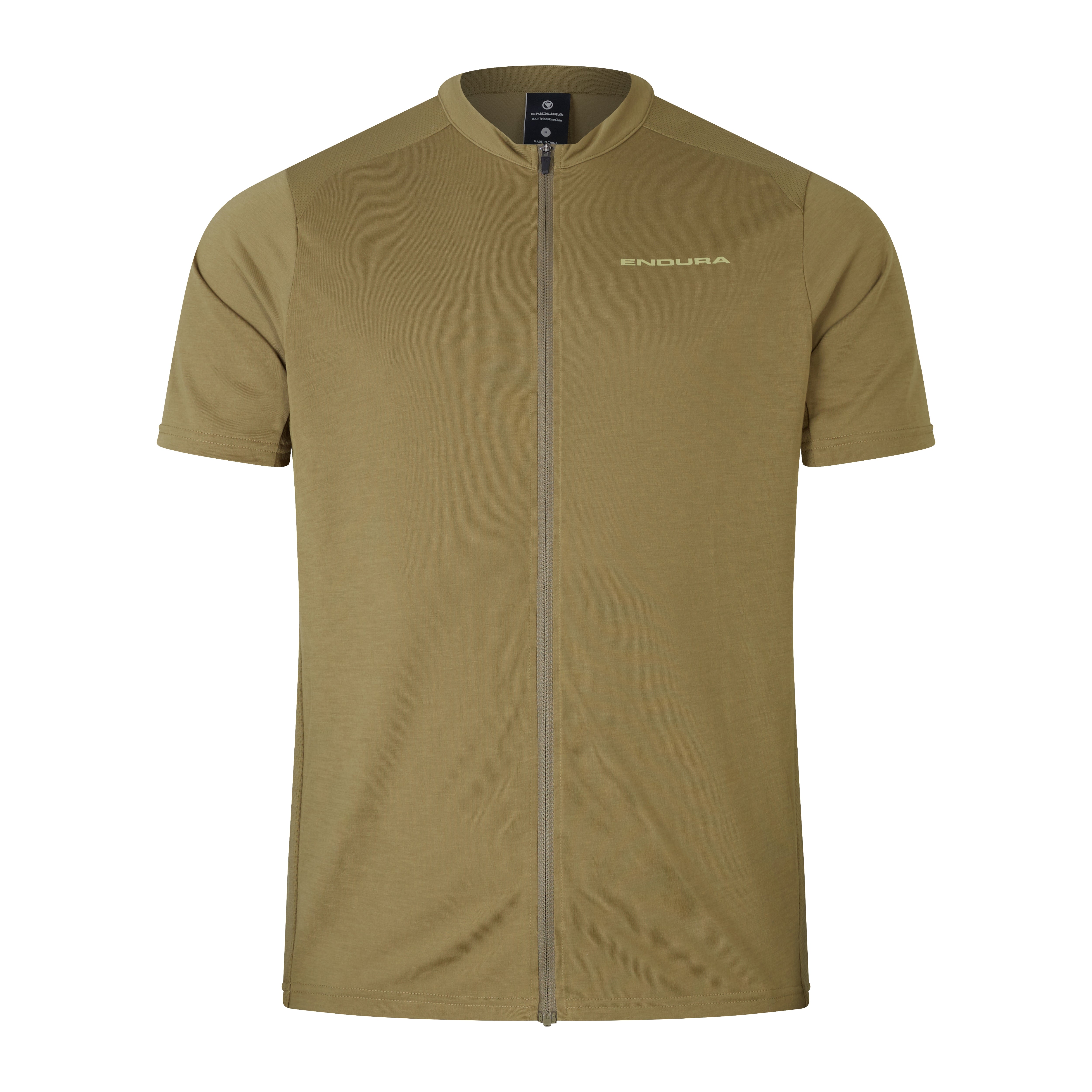 Endura Loop S/S Zipped Jersey Tweed Green / M