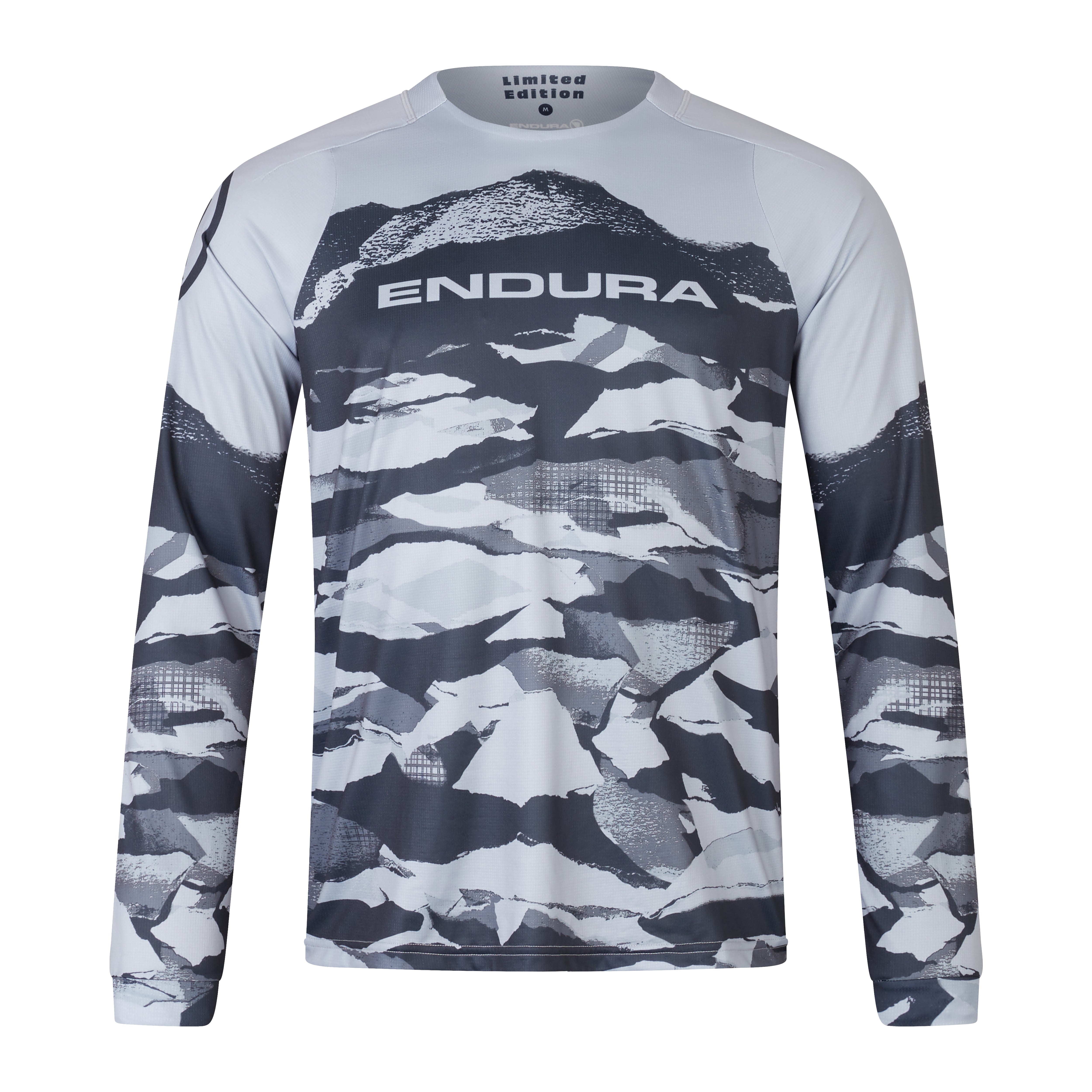 Endura Mountain Camo Ltd Printed L/S Tee Black / XXL