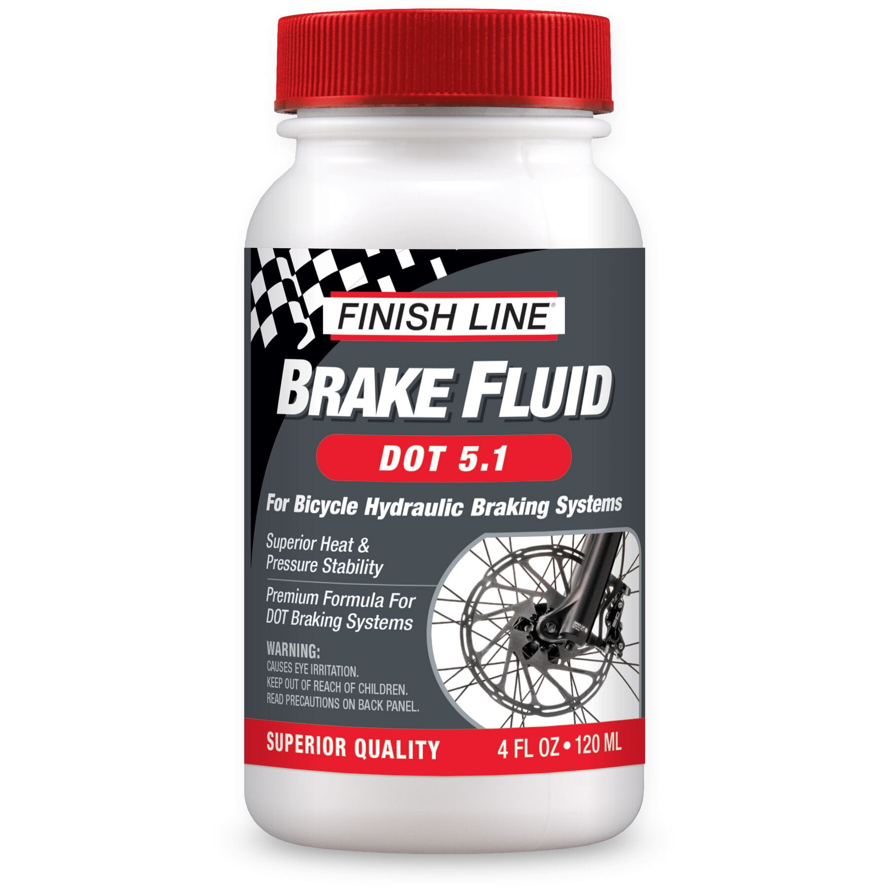 Finish Line DOT 5.1 Brake Fluid 4 Oz / 120 ml