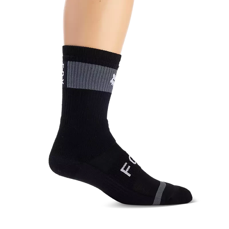 Fox 8" Defend Winter Socks Black / XS/S