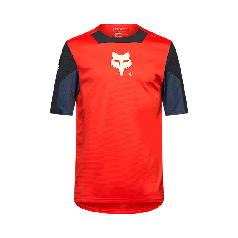 Fox Defend SS Jersey Elevated Fluorescent Red / S