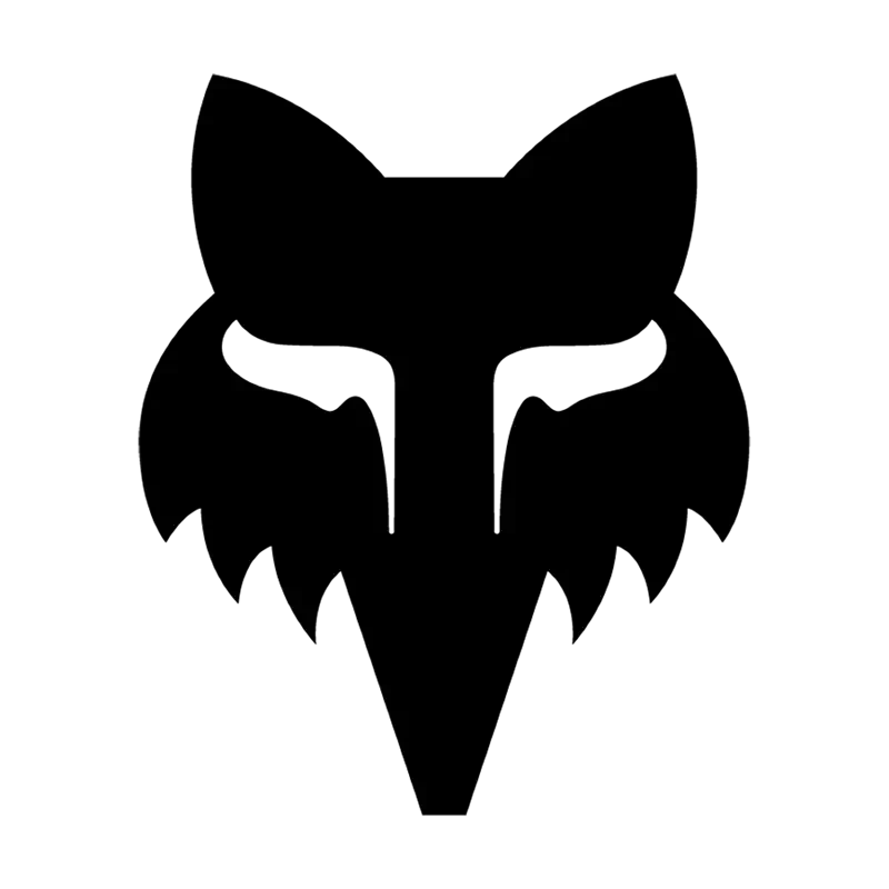 Fox Head 4" - Die Cut Vinyl Black / OS