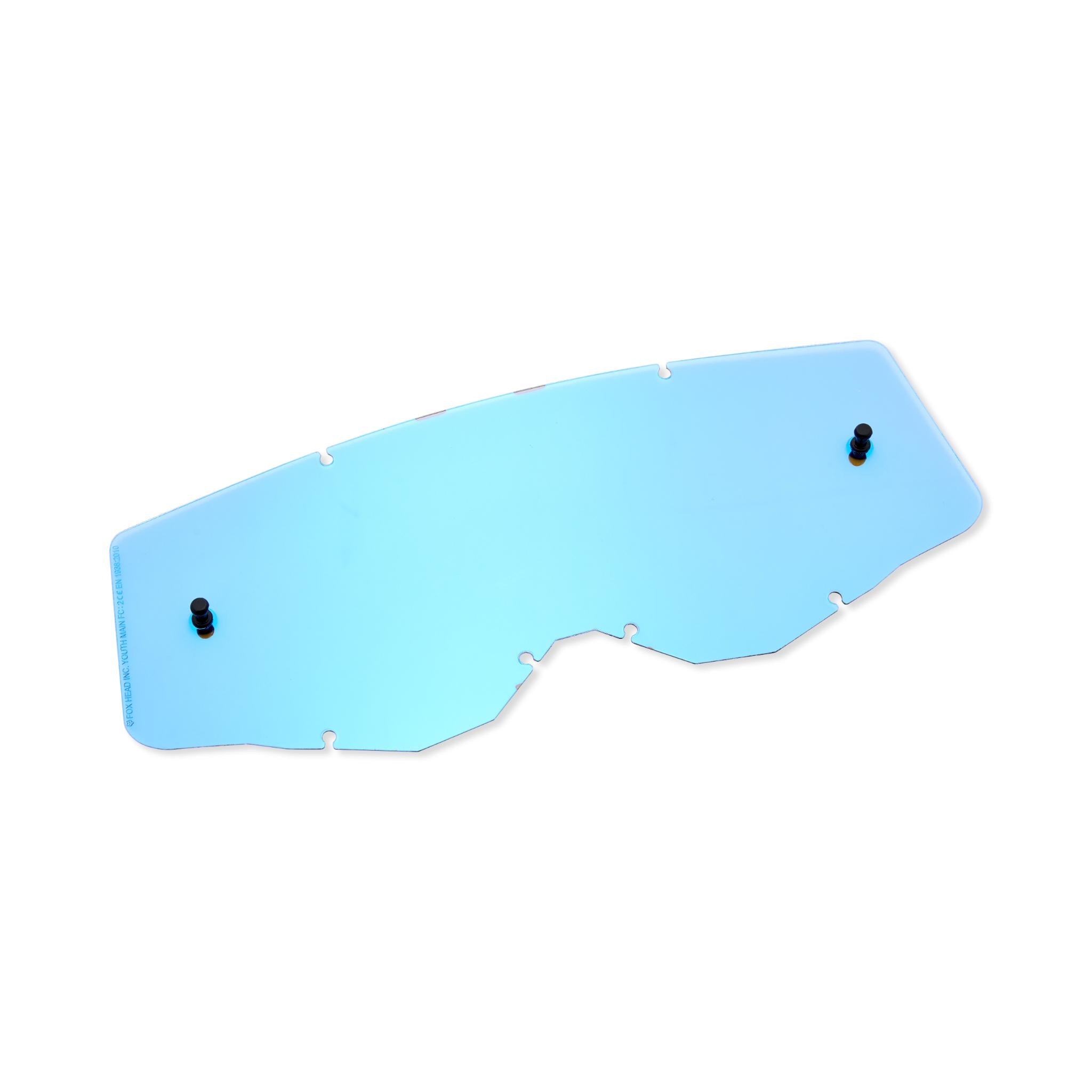 Fox MX24 Youth Main Lexan Lens - Mirror Blue / OS
