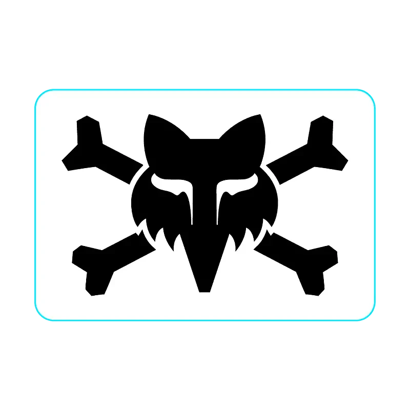 Fox Victory Logo 3" White / OS