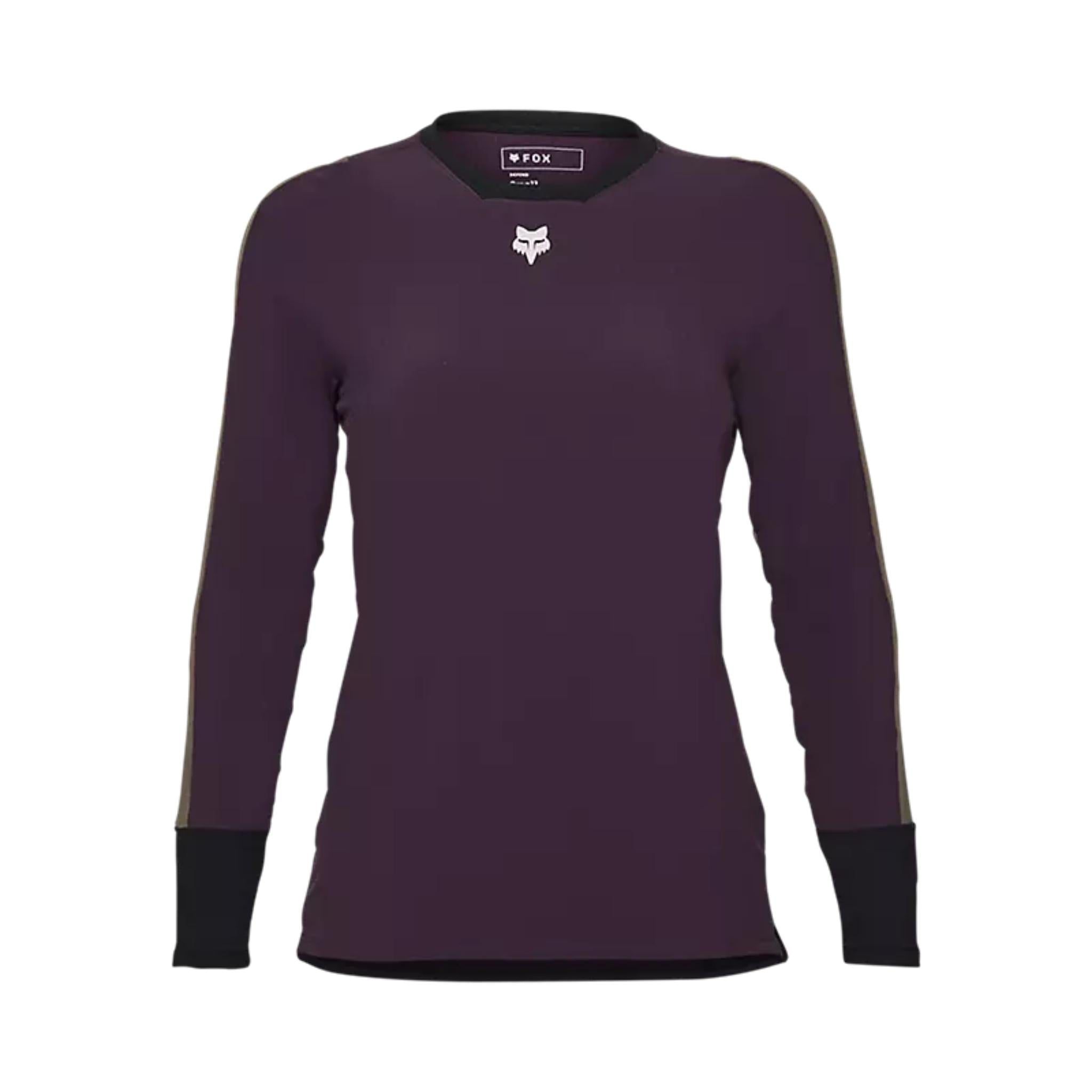 Fox Womens Defend Thermal Jersey Dark Purple / XS