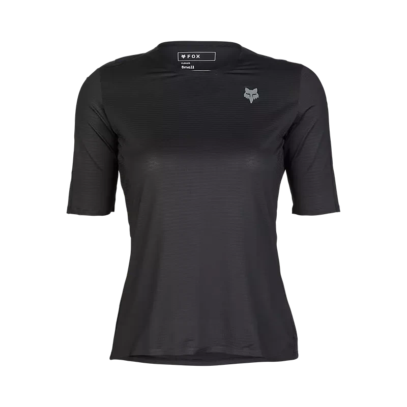 Fox Womens Flexair Ascent SS Jersey Black / XS