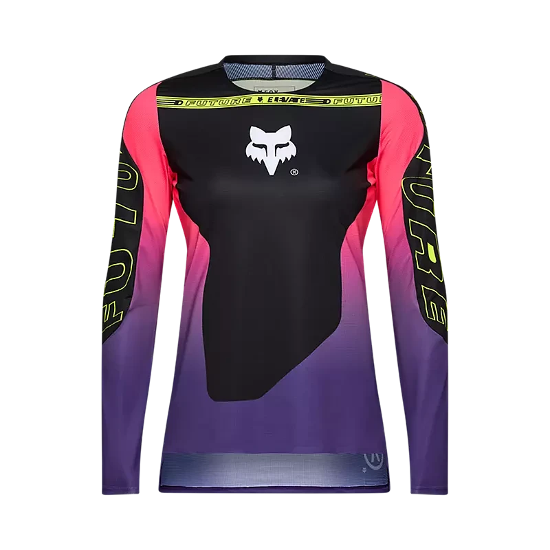 Fox Womens Flexair LS Jersey Elevated Black / XS