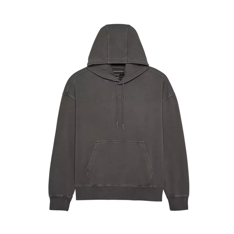 Fox Wordmark Oversized Fleece Pullover Pewter / S