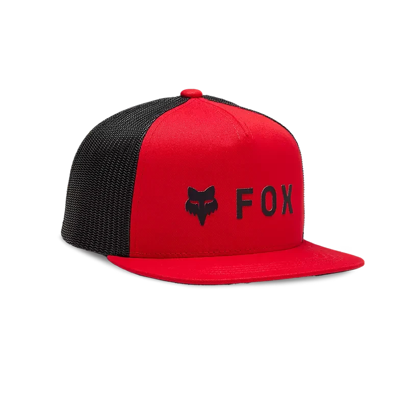 Fox Youth Absolute Snapback Mesh Hat Flame Red / OS