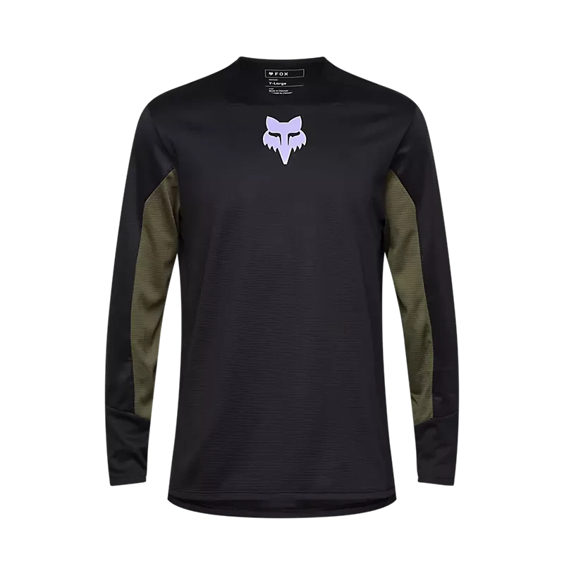 Fox Youth Defend LS Jersey Park Black / YS