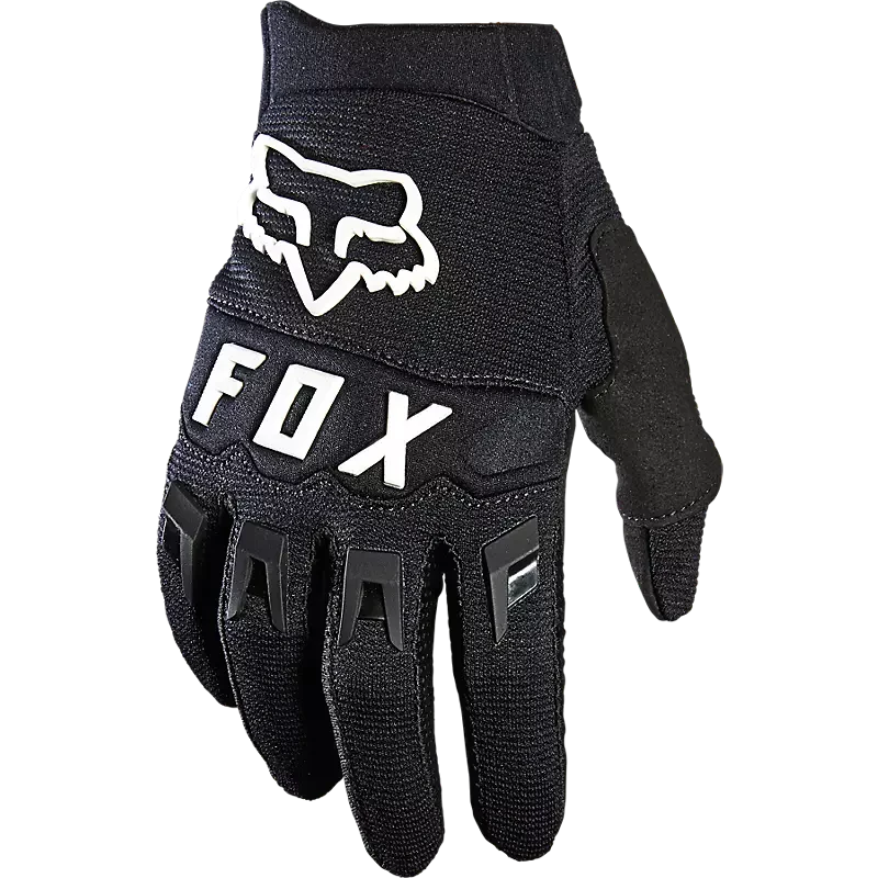 Fox Youth Dirtpaw Gloves Black/White / YXS