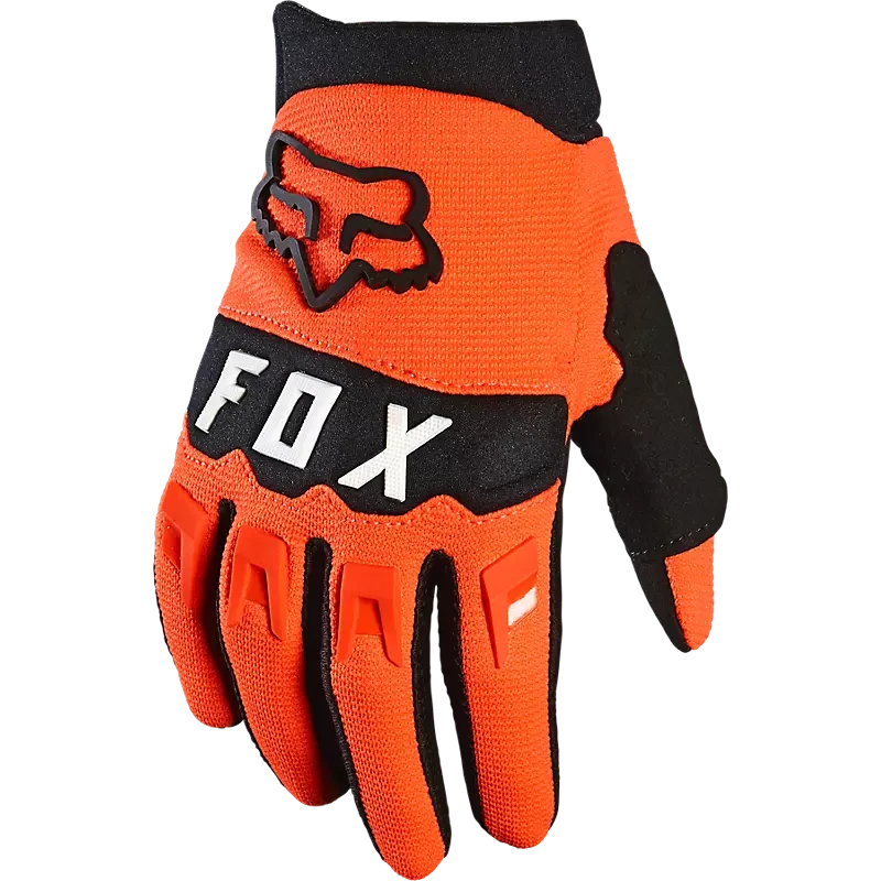 Fox Youth Dirtpaw Gloves Fluorescent Orange / YXS