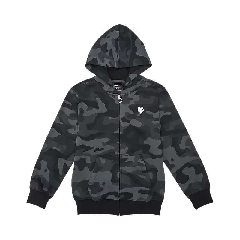 Fox Youth Fox Head Camo Fleece Zip Black Camo / YS