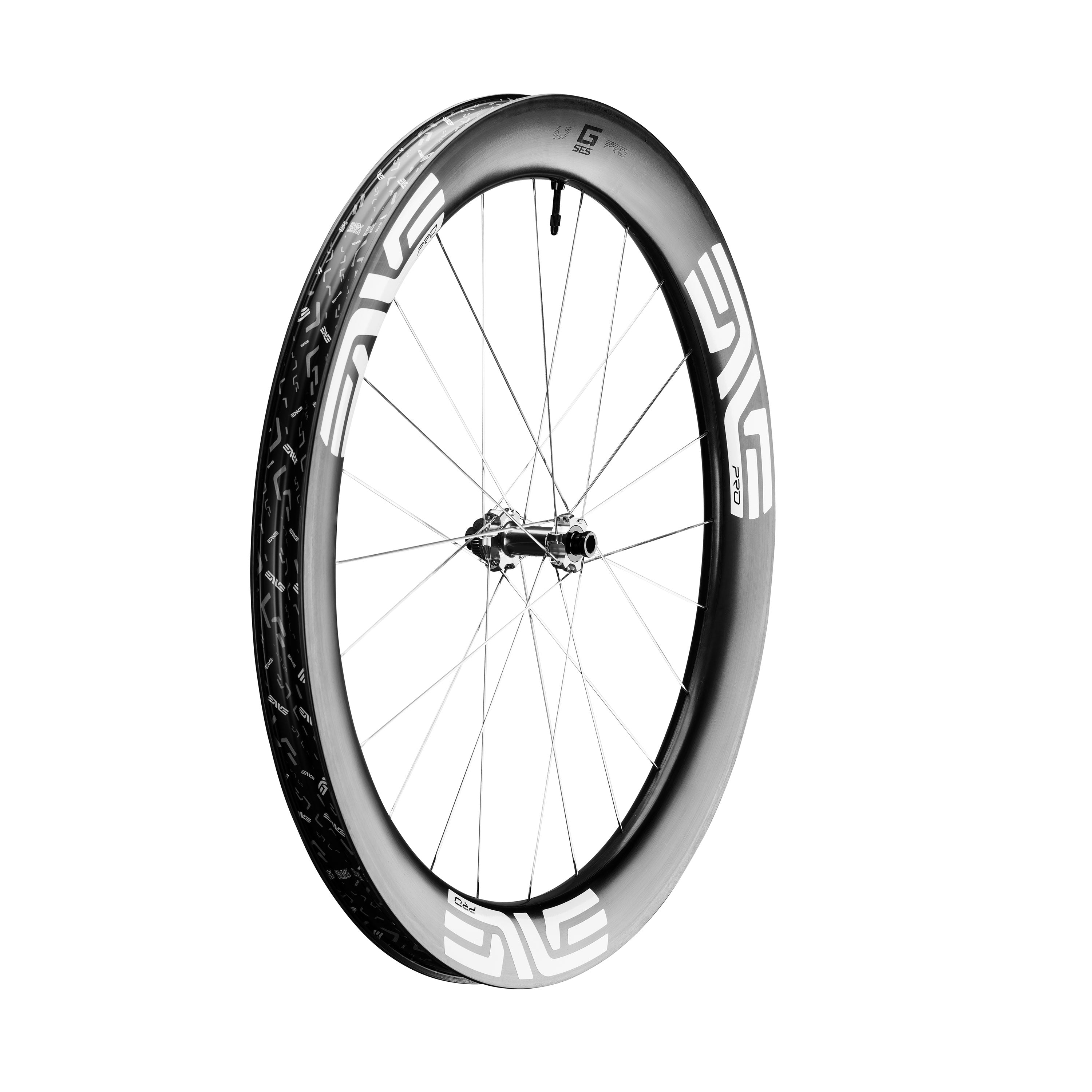 G SES 6.7 PRO Carbon Front Wheel White / 12x100