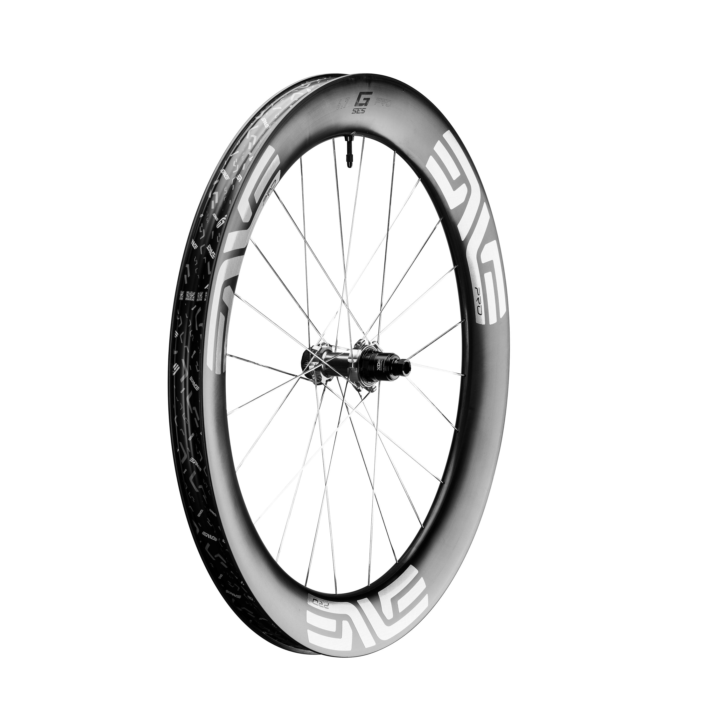 G SES 6.7 PRO Carbon Rear Wheel Black / Shimano HG