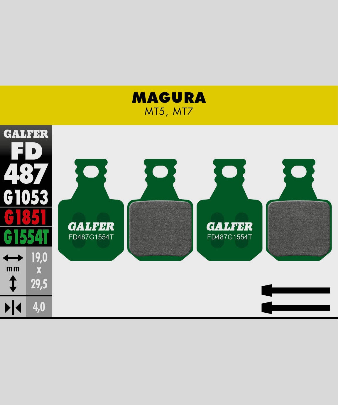 Galfer Pro Disc Brake Pads Magura - MT5 / MT7