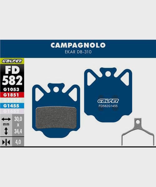 Galfer Road Disc Brake Pads Campagnolo - Ekar