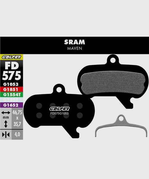 Galfer Standard Disc Brake Pads SRAM - Maven