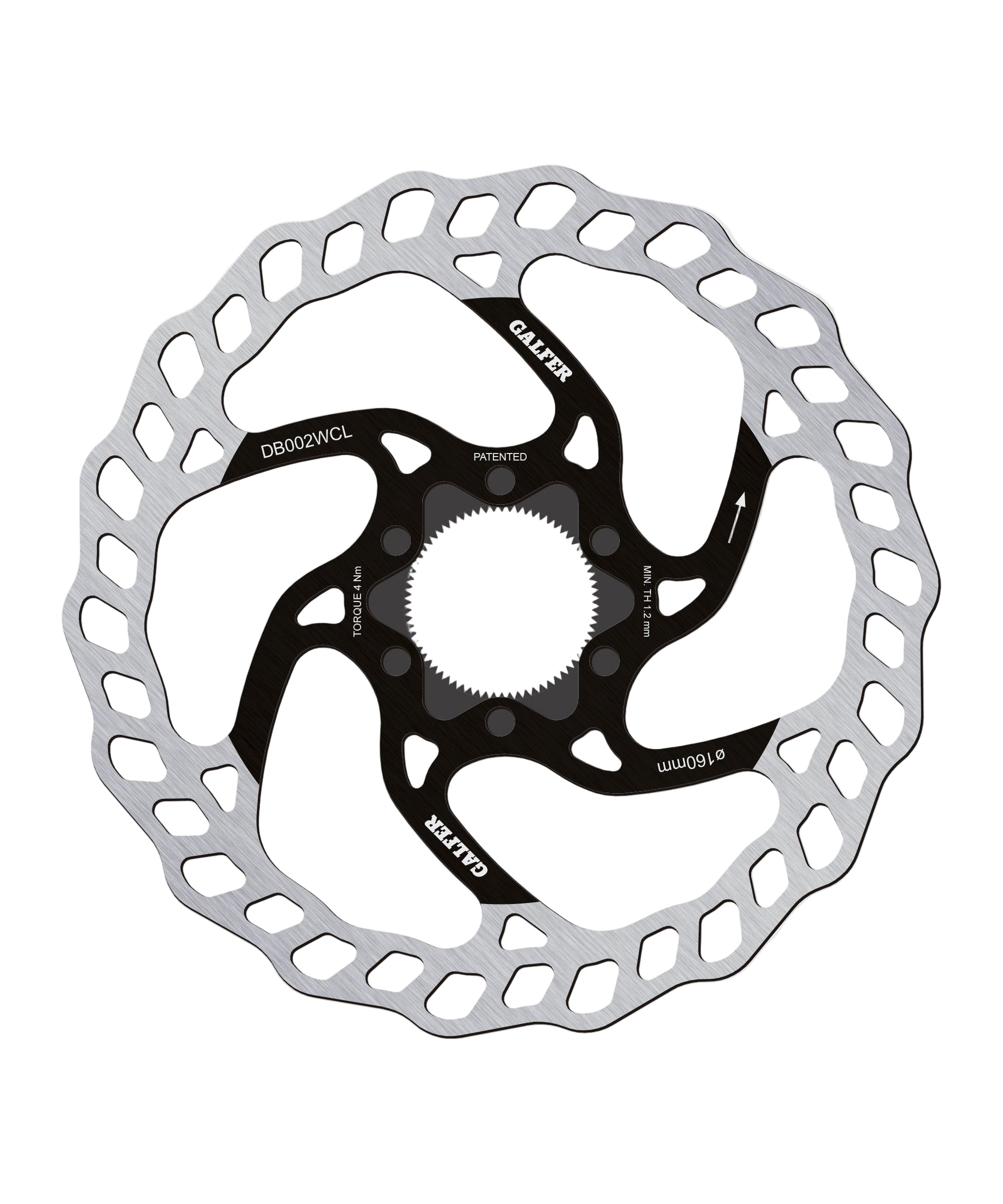 Galfer Wave MTB Disc Brake Rotor Centerlock 160 x 1.80mm