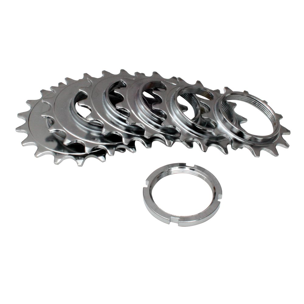 Gusset 3/32 Fixed Sprockets Silver / 13T