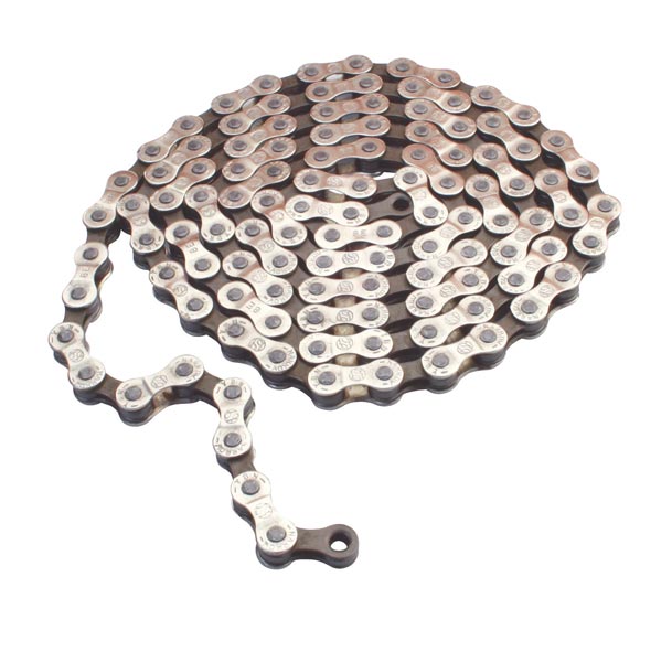 Gusset GS-8 Chain Silver/Brown / 8spd / 116L