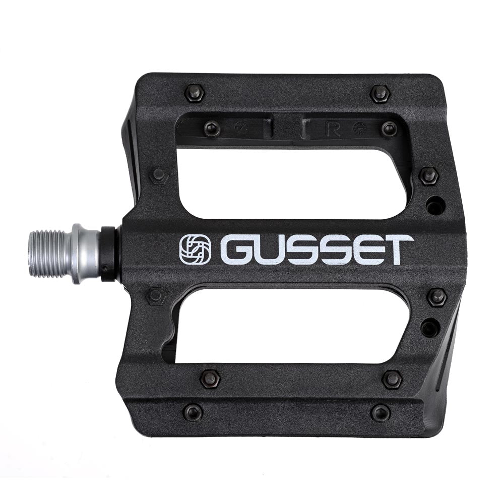 Gusset Merge Pedals Black / 9/16"