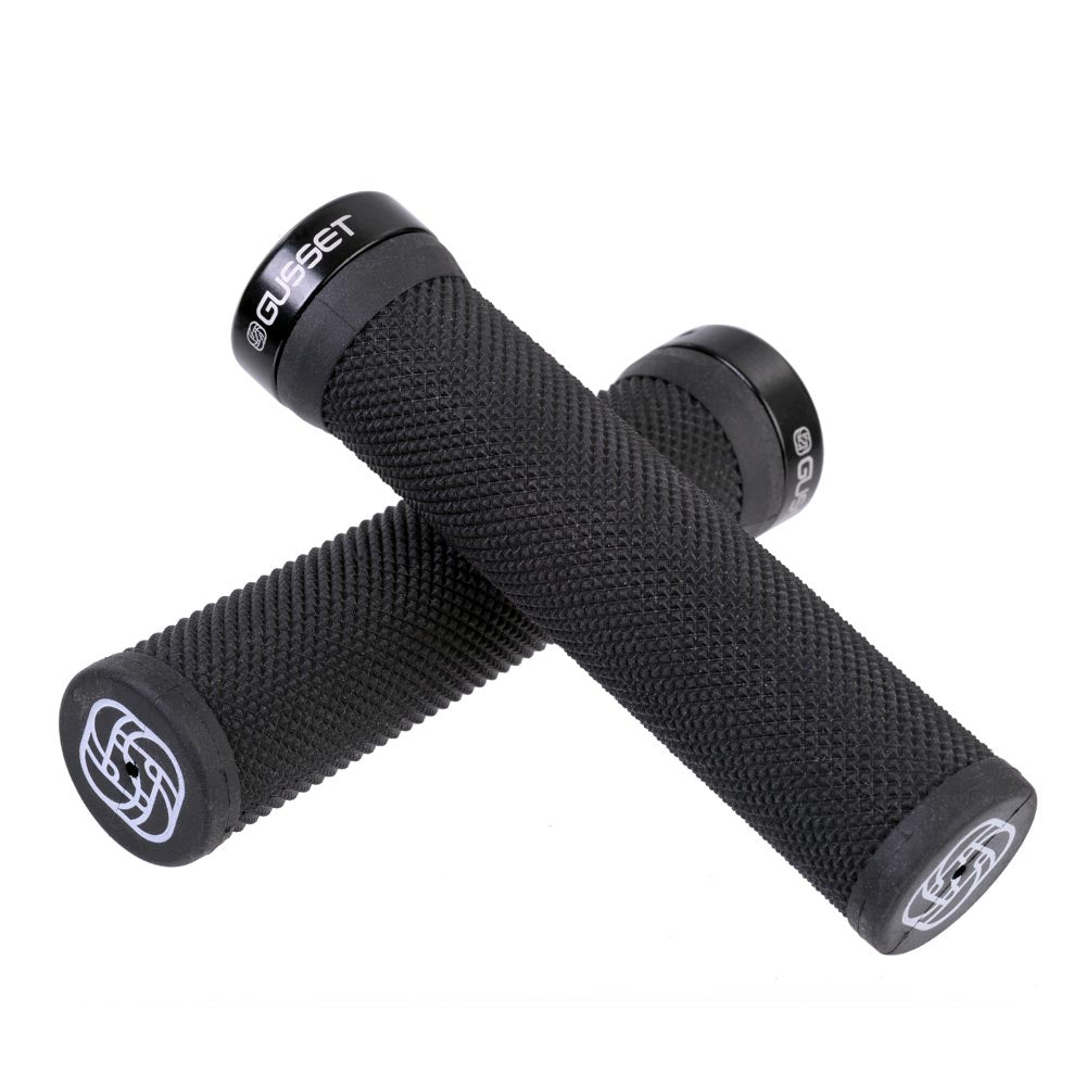 Gusset Single File Lock-On Extra Soft Grips Black / 133mm