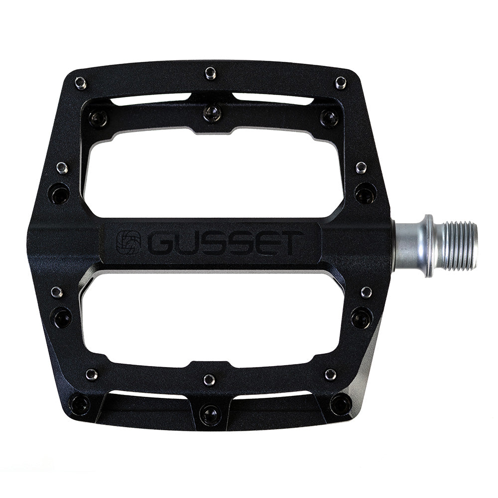 Gusset Slim Jim CNC Pedals Stealth Black / 9/16"