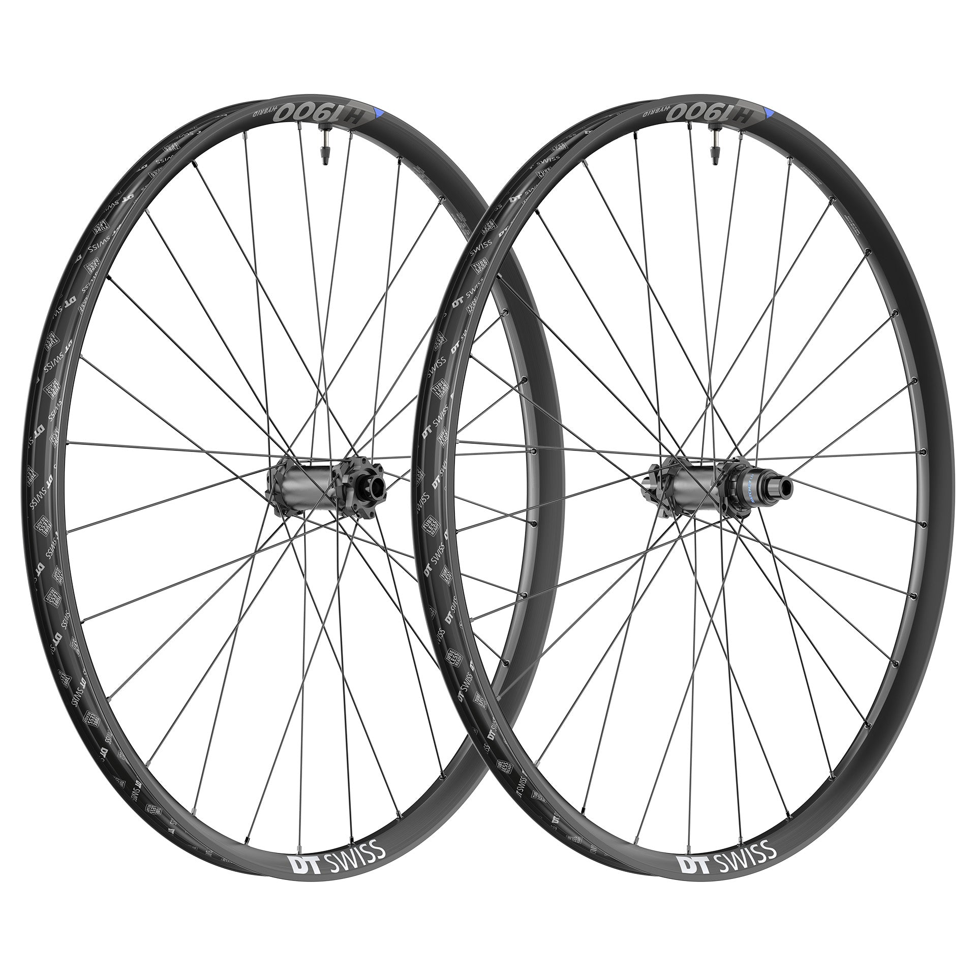 H 1900 Spline E-Bike Wheelset Black / 29" / 110x15mm / 148x12mm / Shimano Microspline