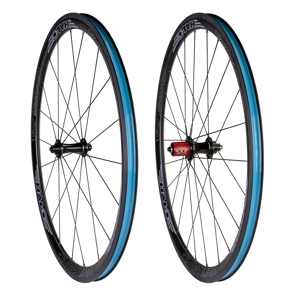 Halo Carbaura RC35 RS2 Supadrive Wheelset Black / 700c / Pair HG