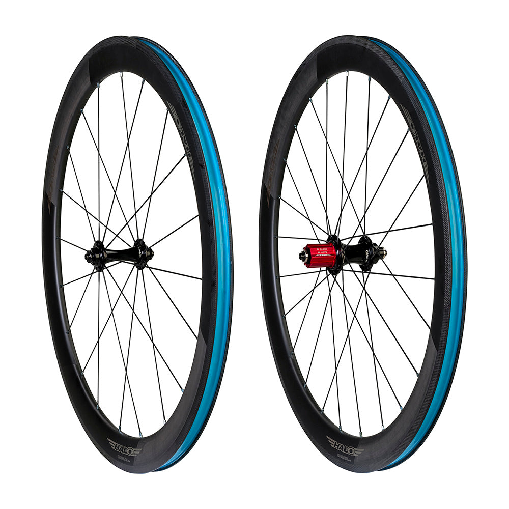 Halo Carbaura RC50 RS2 Supadrive Wheelset Black / 700c / Pair Campag