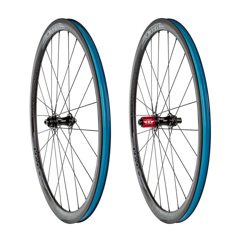 Halo Carbaura RCD 700c 30mm Wheelset Black / 700c / Pair HG