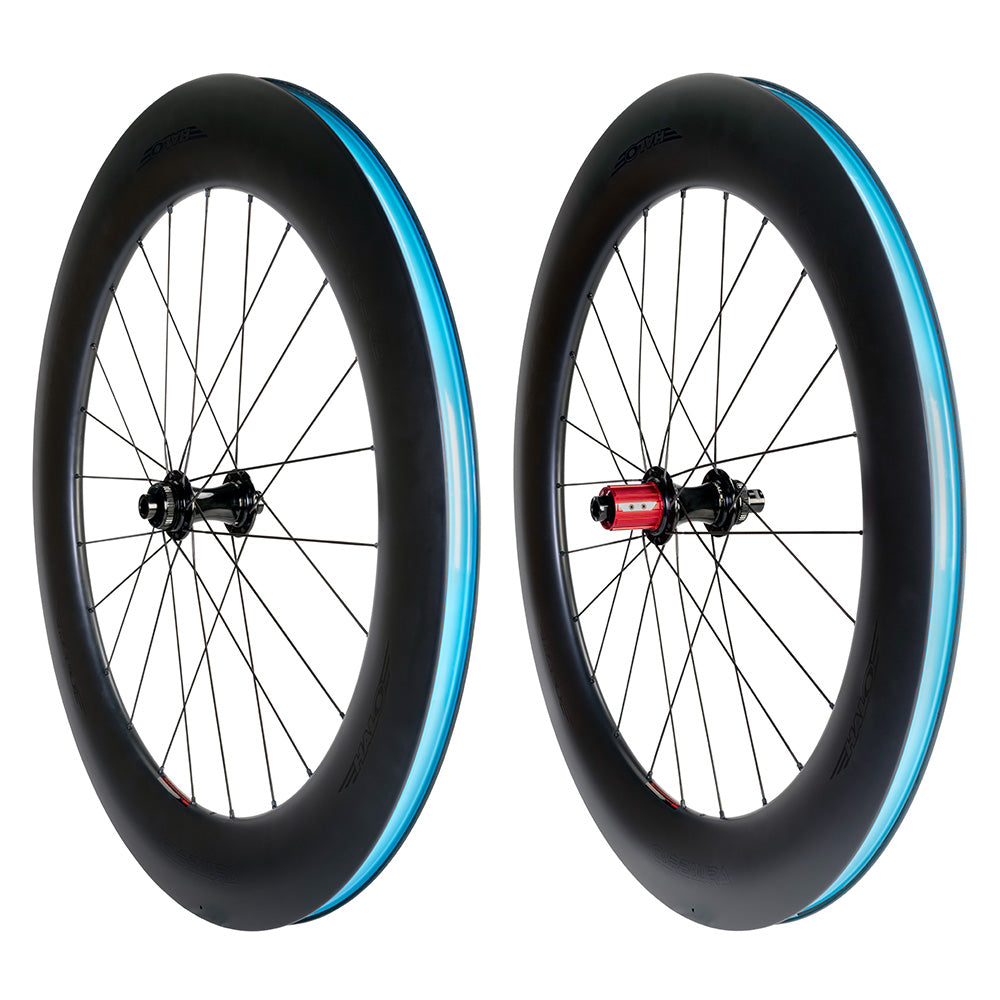 Halo Carbaura RCD 80mm Wheelset Black / 700c / Pair Campag