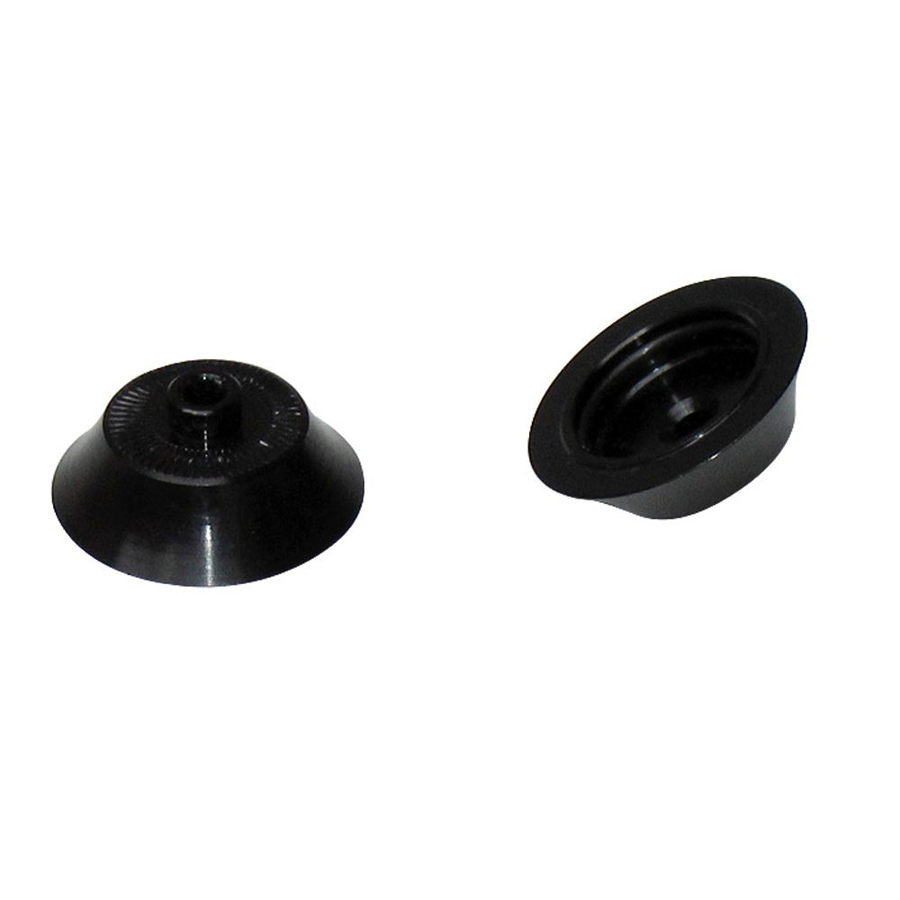 Halo DJ Wideboy Hub Adaptors Black / 9mm / Front