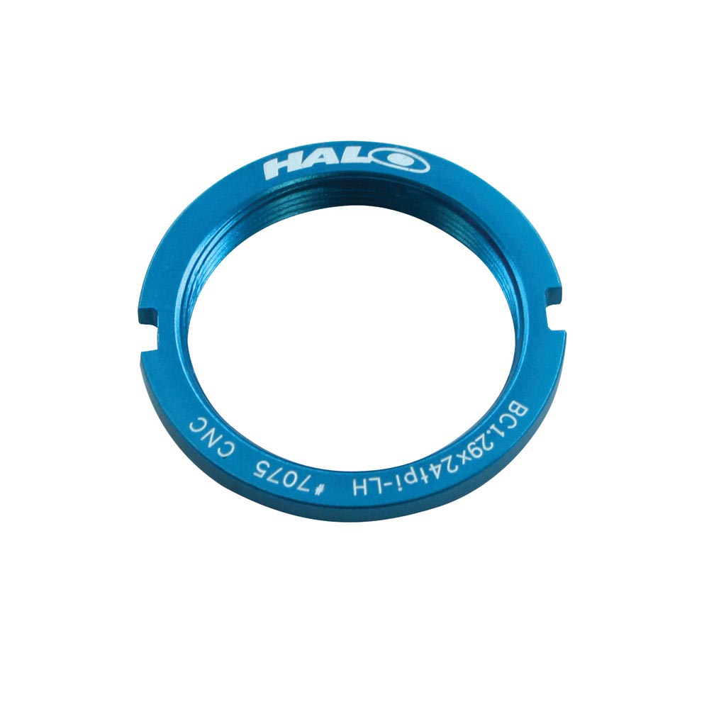 Halo Fixed Sprocket Lockring Blue / 1.29x24T