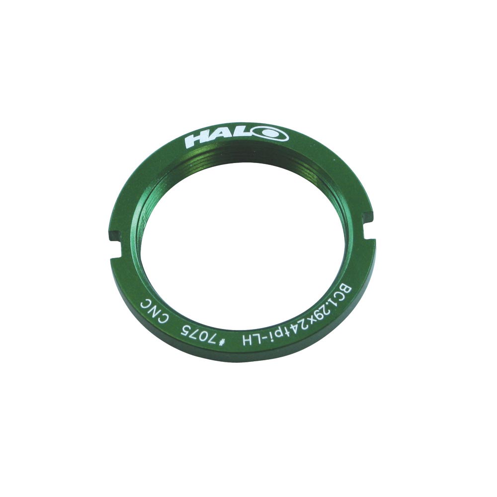 Halo Fixed Sprocket Lockring Green / 1.29x24T