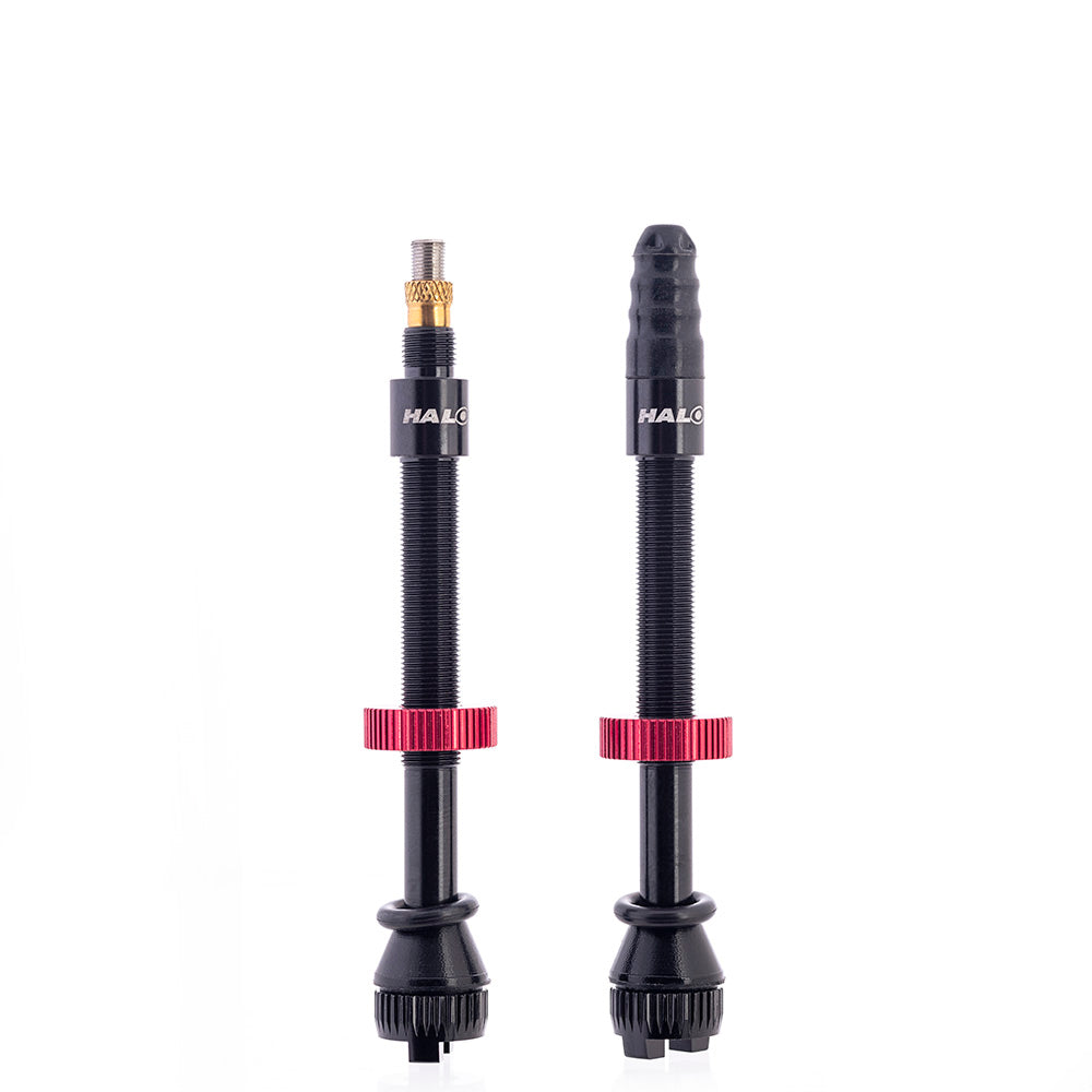 Halo Hi Flow Tubeless Valves Black / 60mm
