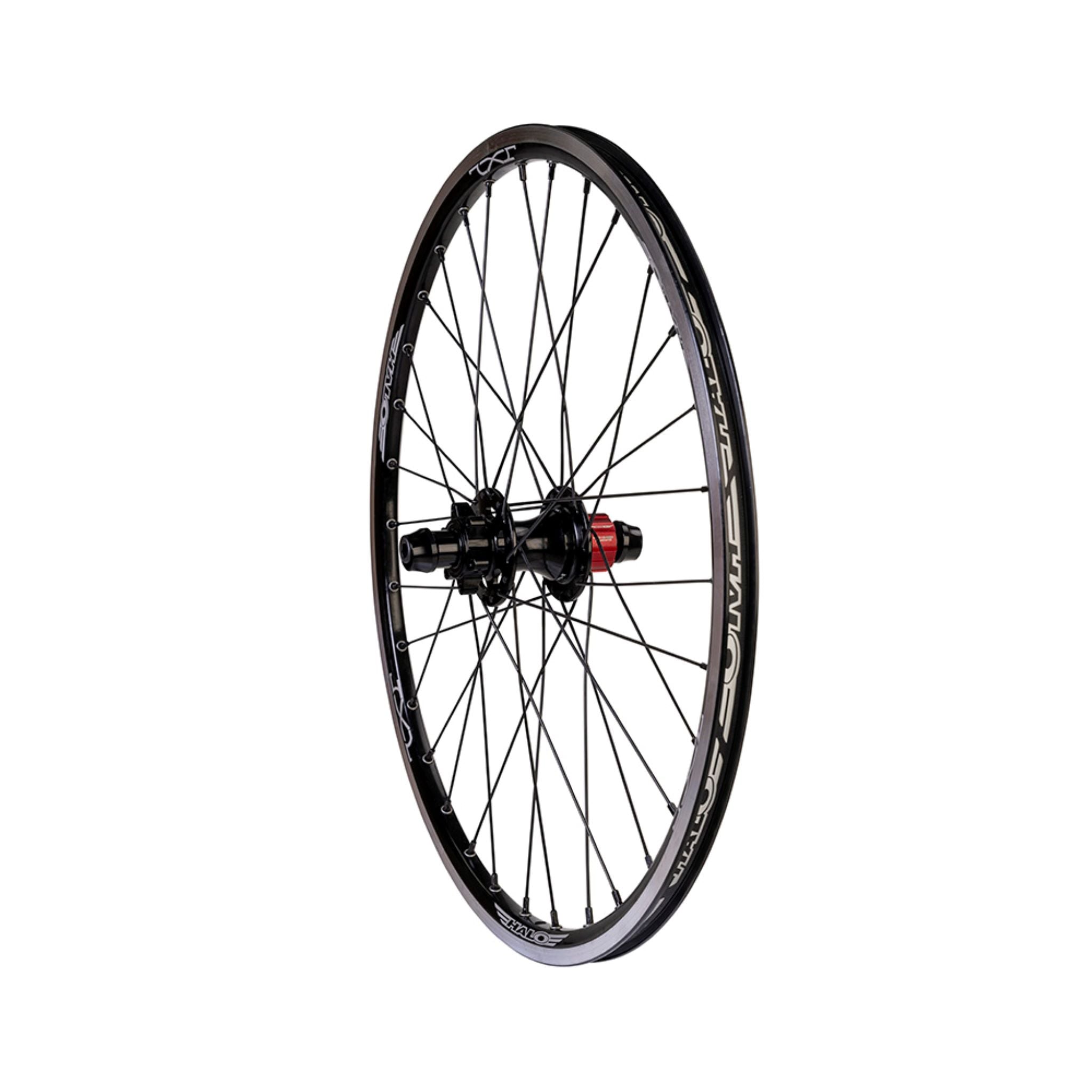 Halo JX2 Junior BMX Race 20 x 1 1/8" Rear Wheel Black / Shimano HG Cassette (SS) / Disc Brake