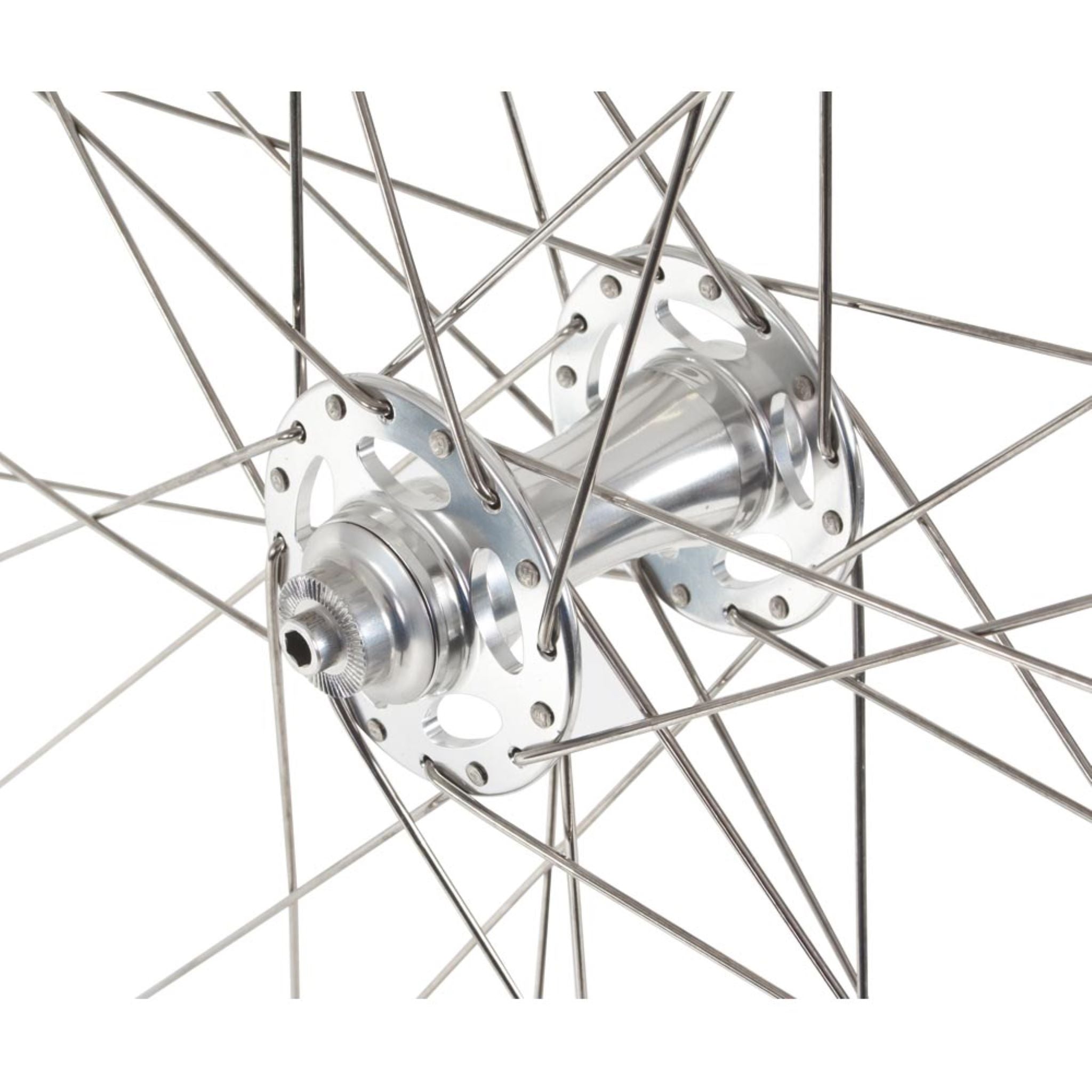 Halo Retro 700c Wheel Polished Silver / 700c / Front