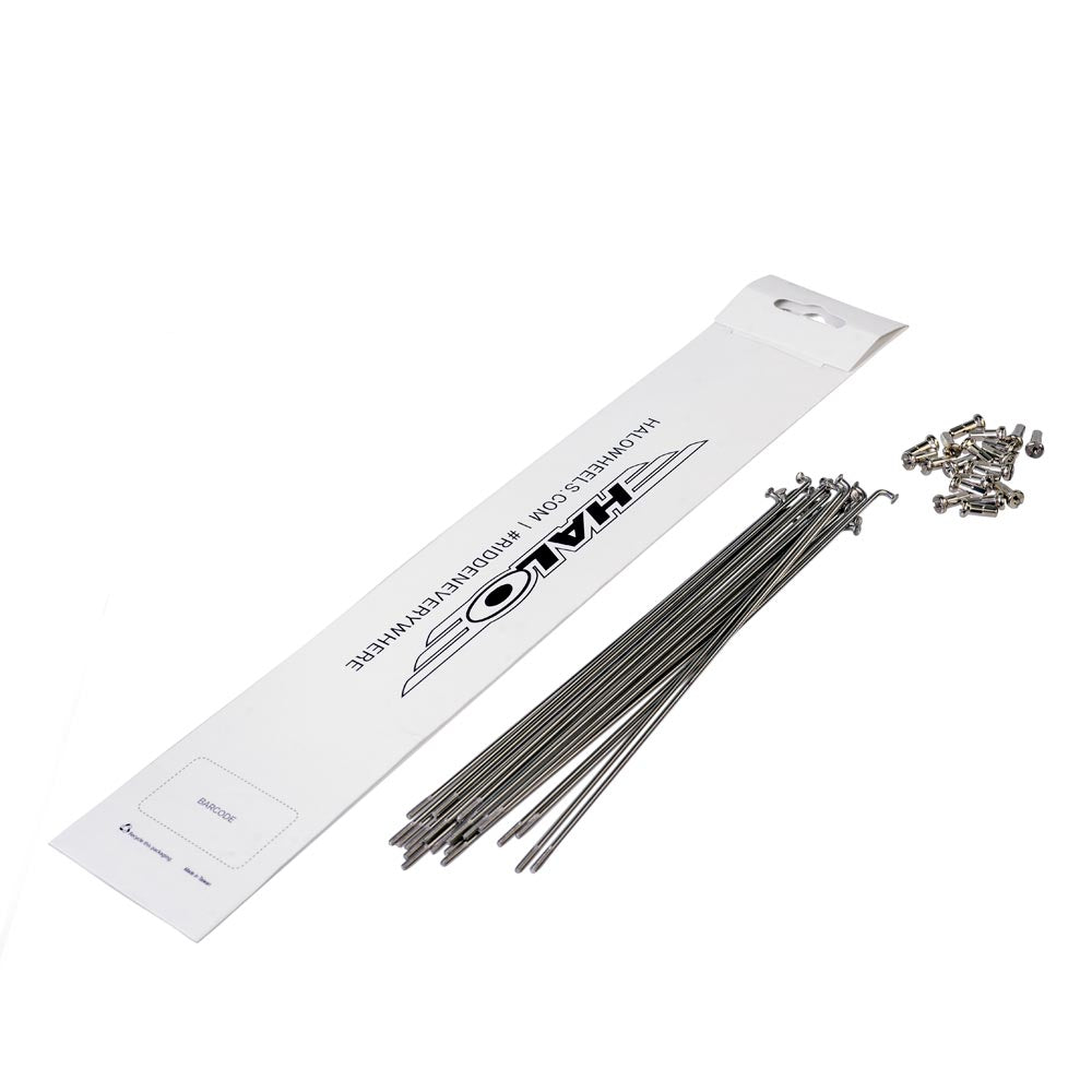 Halo Stainless Spokes 20 Pack Silver / 180mm