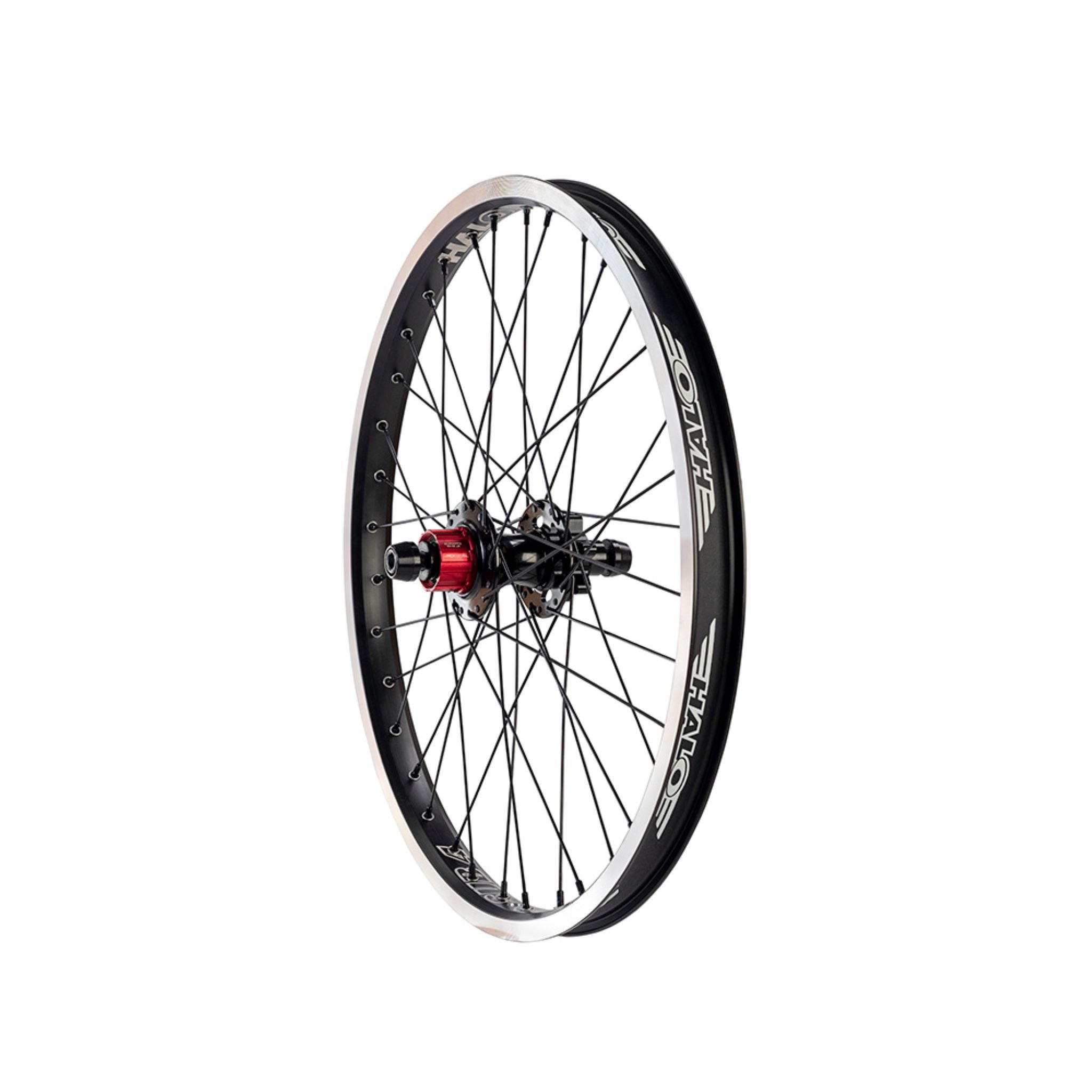 Halo Sub-4 BMX Race Rear Wheel Black / Shimano HG Cassette (SS) / Disc Brake