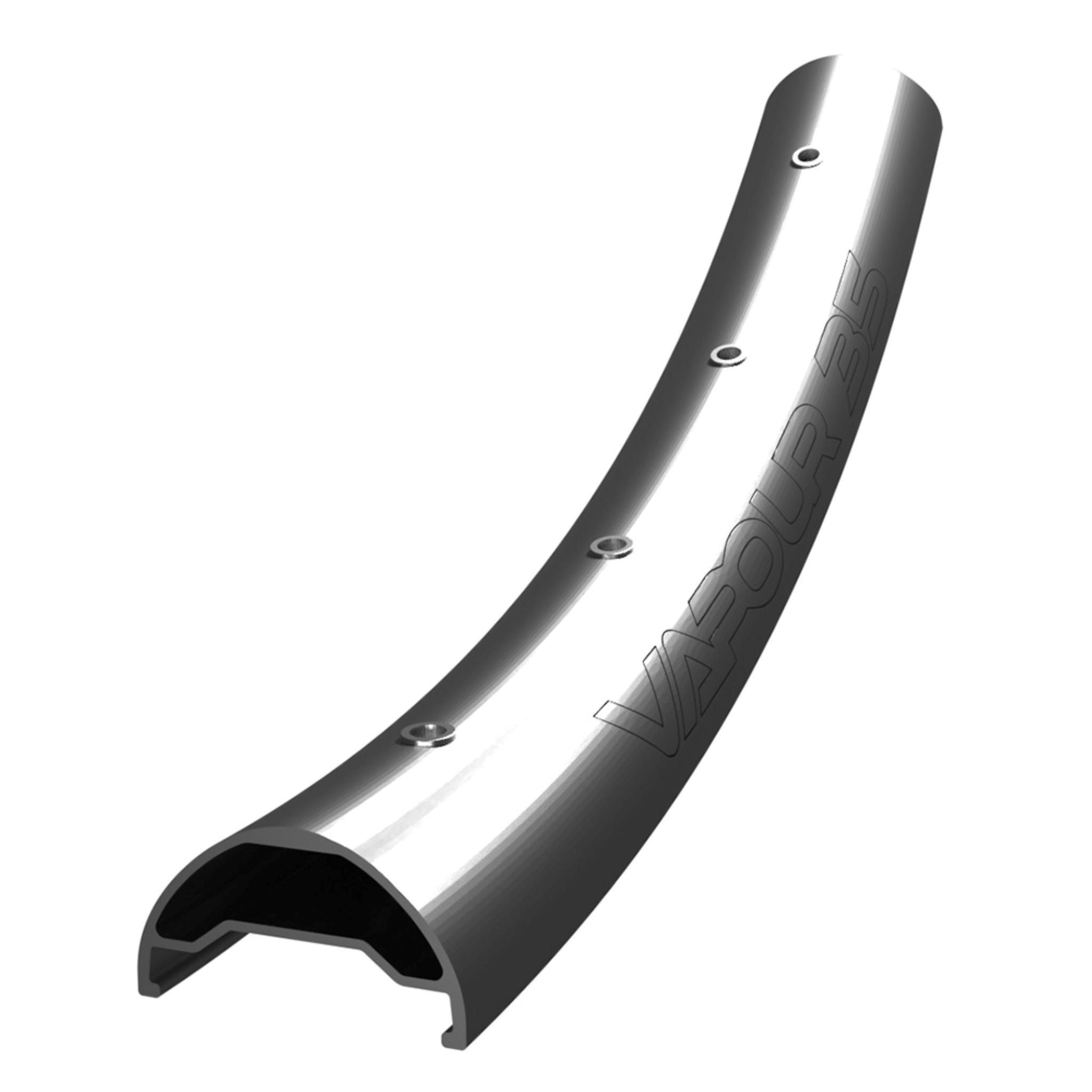 Halo Vapour 35 Rim - 27.5" High Polish Silver / 32H