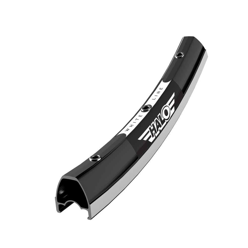 Halo White Line Road Rims 700c Black/Silver / 20H